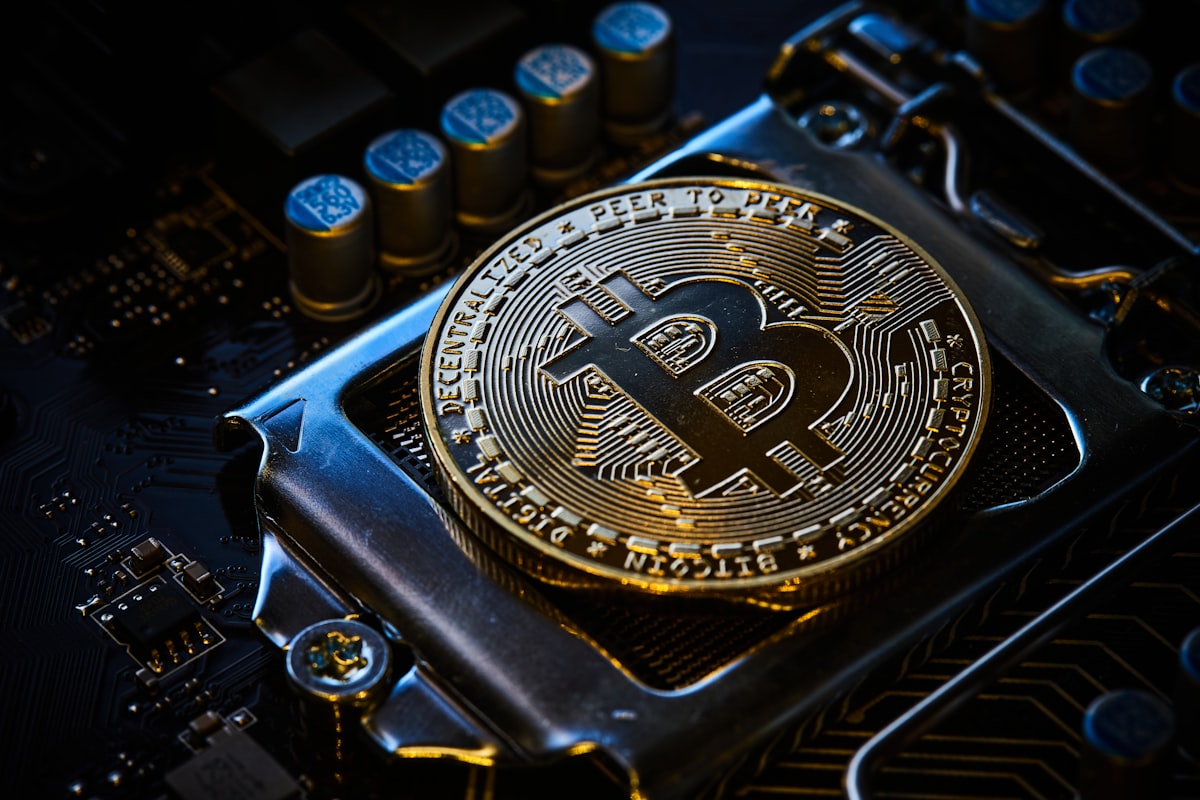 Illustratie bij Webdesign voor crypto bitcoin
