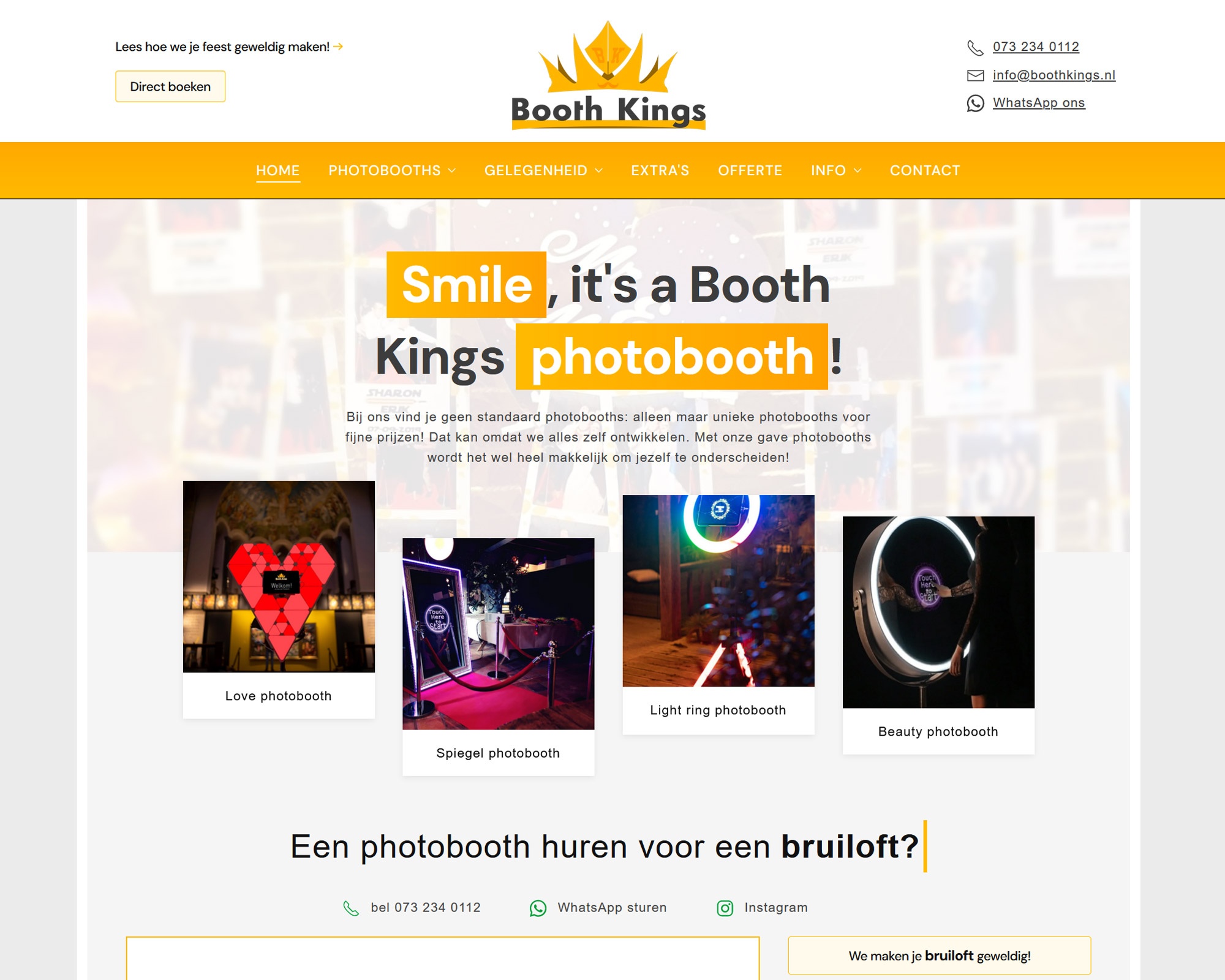 Website Booth Kings photobooths