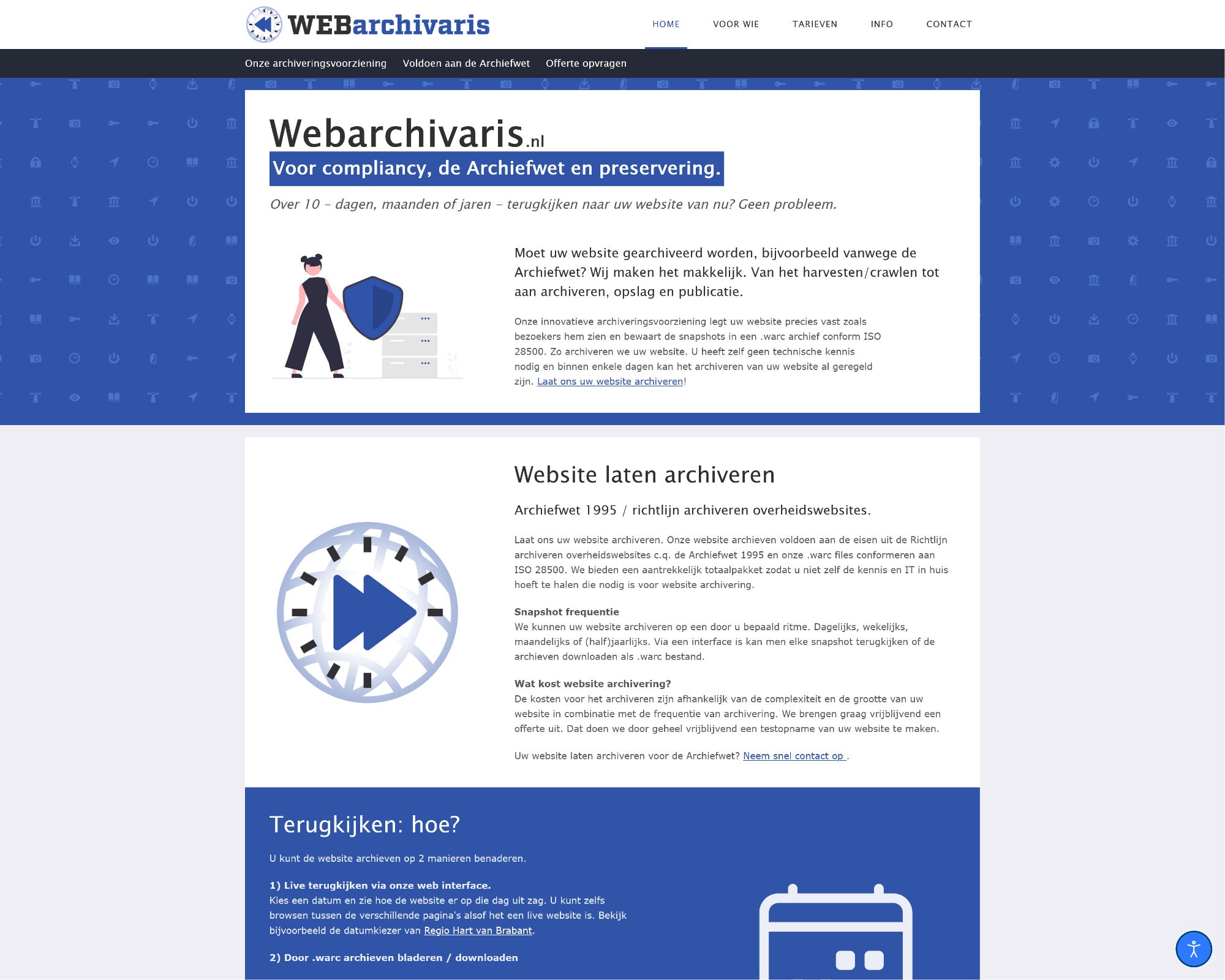 Website Webarchivaris